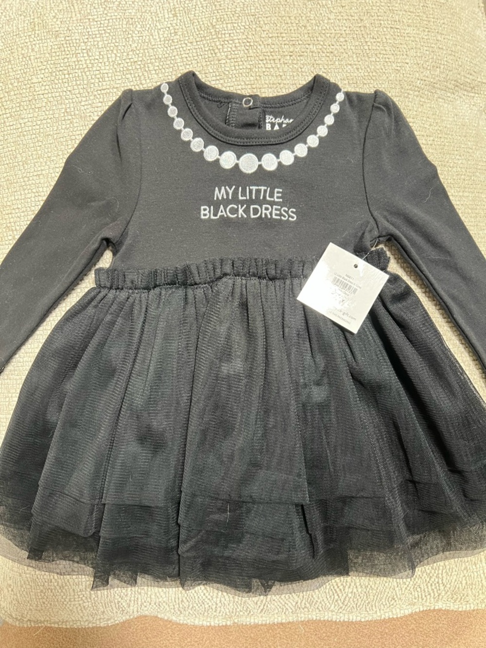 My Little Black Dress Girls' Black Tulle Dress